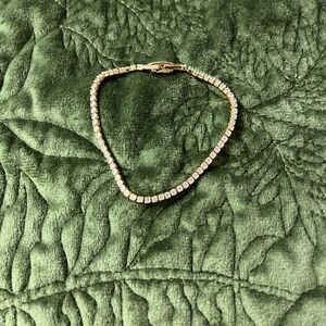 Pretty bird rose gold plated cz tennis bracelet.